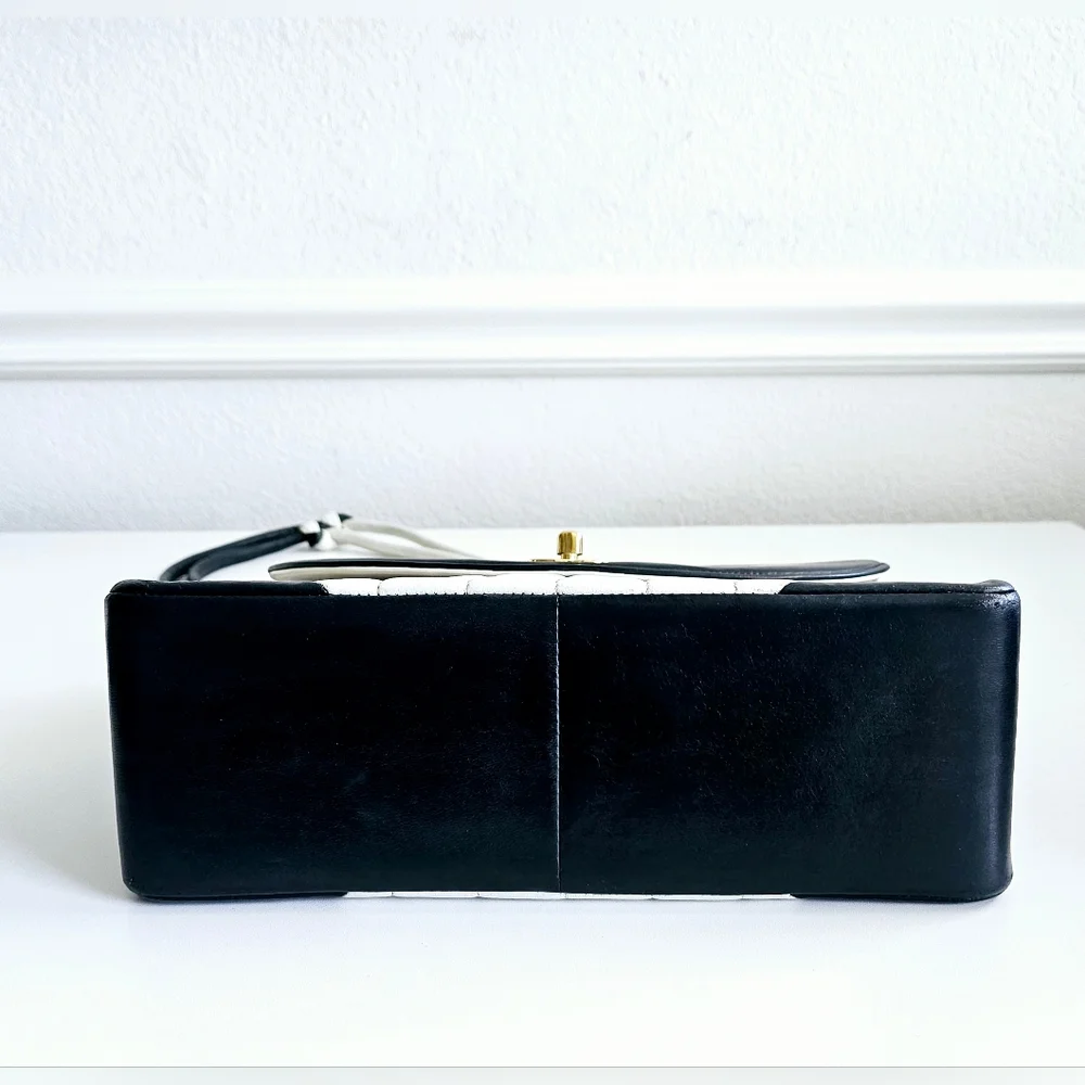 Chanel Black & White Mademoiselle Flap Bag